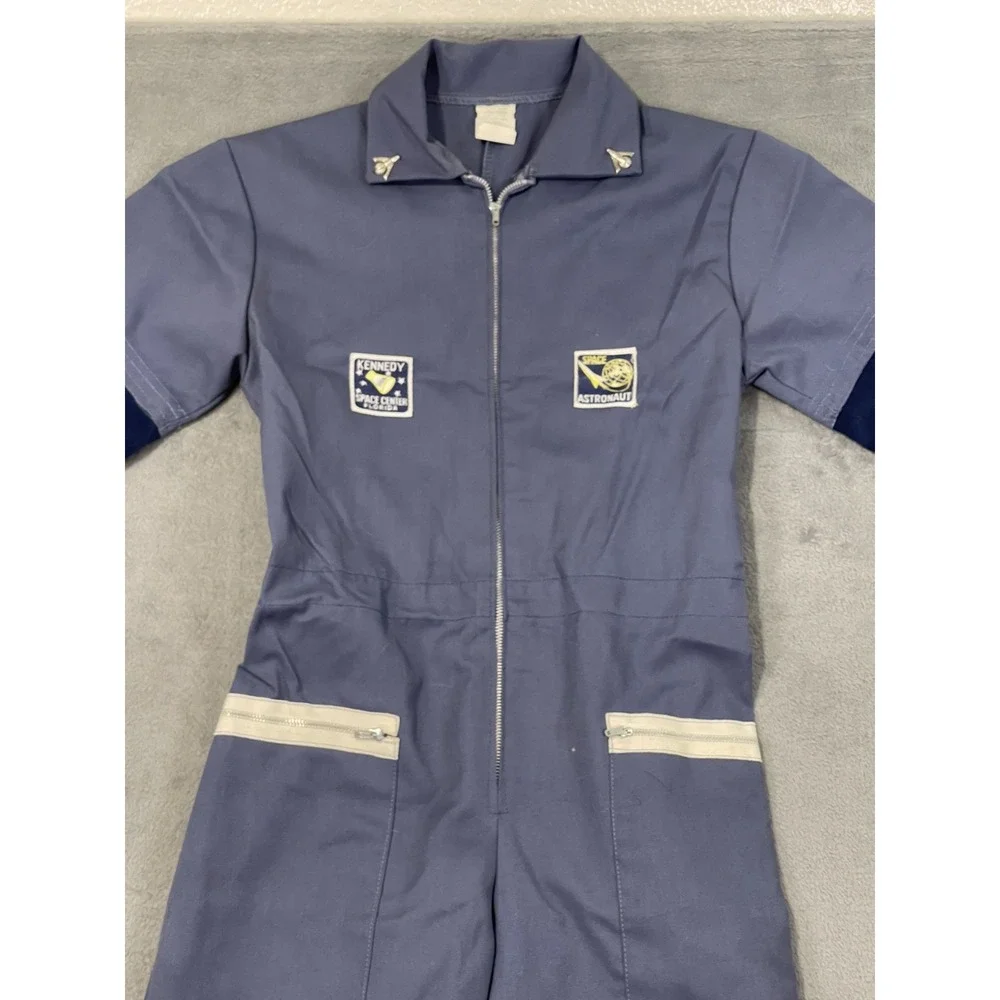 Vintage 1970's Childs 12 Kennedy Space Center Astronaut‎ Jumpsuit Full Zip